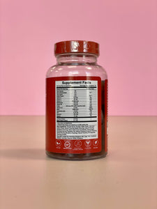 HAIRtamin - GUMMY STARS - Hair vitamin - supplement facts on the bottle