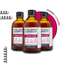 Load image into Gallery viewer, Collagen superdose skin care 3 bottles 3 months