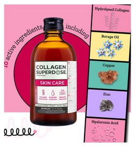 Collagen superdose skin care ingredients in picture