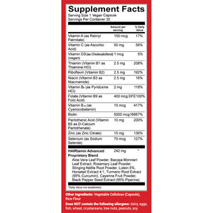 HAIRtamin supplement facts